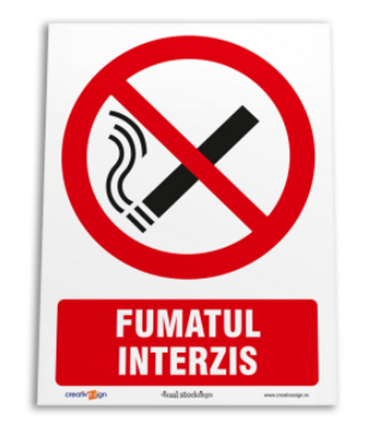 Indicator fumatul interzis