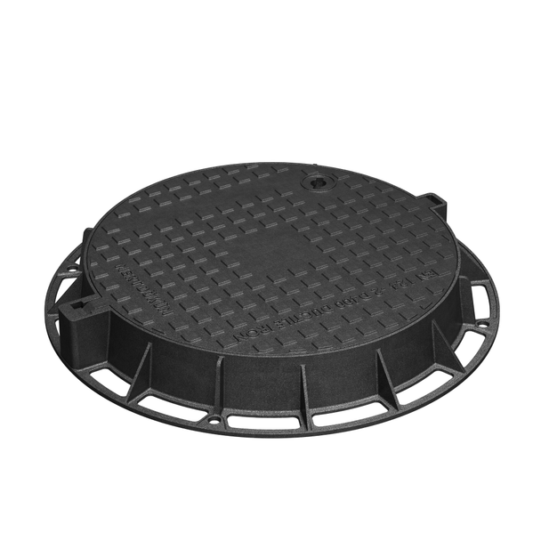 Capac fontă Cover Park rotund PL 600 Hext 100 Europe cu închizător