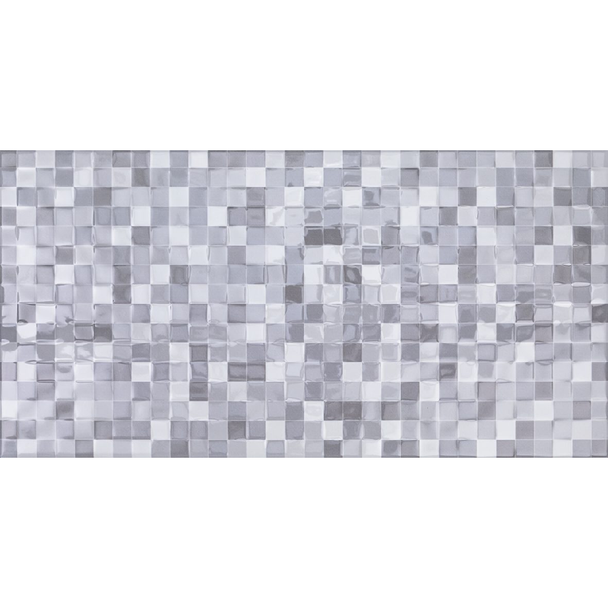 Faianță Cromatic Gloss,  Gri Minimo, 25 x 50 cm