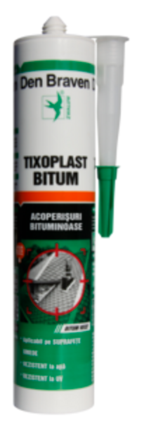 Etanșant bituminos monocomponent - Tixoplast, 280 ml, Den Braven
