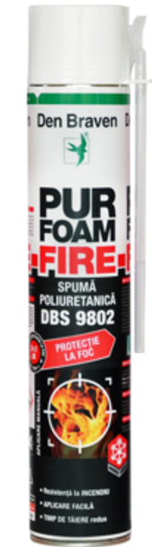 Spumă poliuretanică rezistentă la foc, 700 ml, Den Braven