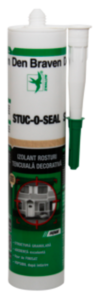 Etanșant acrilic pe bază de apă, Stuc-O-Seal, 280 ml, Den Braven