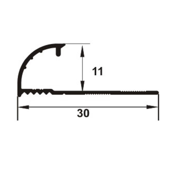 Baghetă Quadrant din aluminiu EQA117