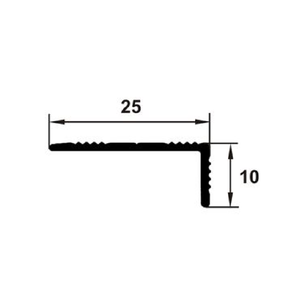 Profil treaptă antiderapant, 2.7 m