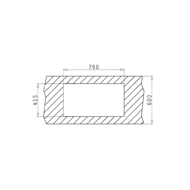 Chiuvetă Pyragranite , Next 1B1D, 760 x 440 mm, Bej