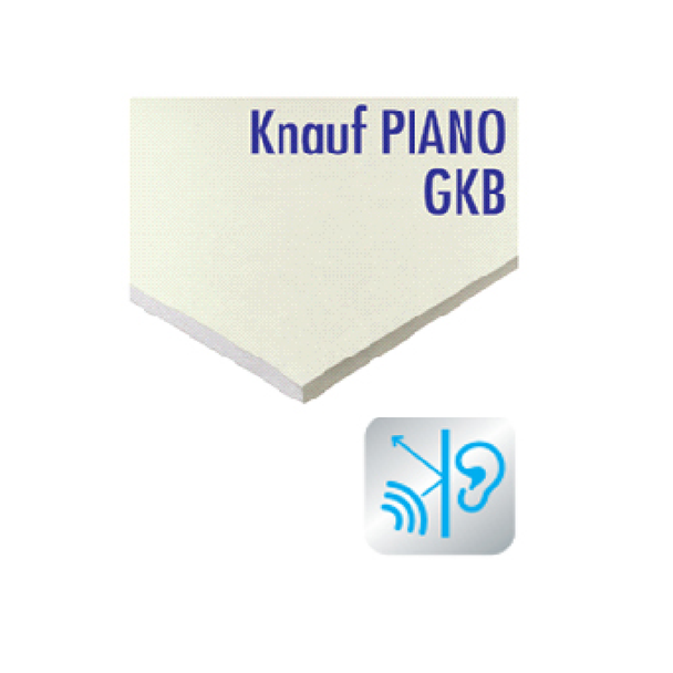 Placă Knauf Piano GKB, 12.5 x 1200 x 2600 mm