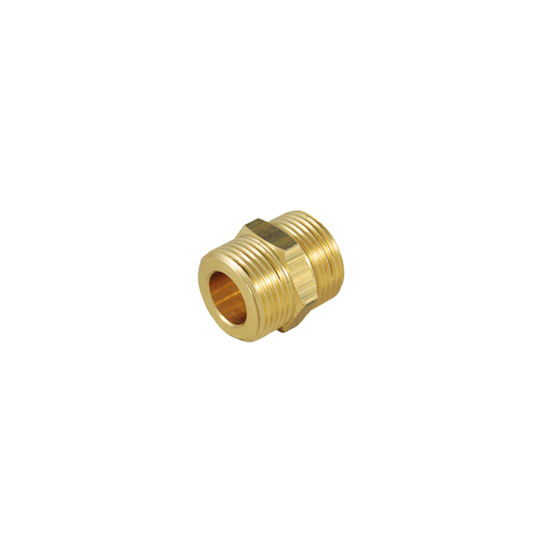 Niplu de compresiune, din alamă filet ext. - ext., 1/2" x 1/2", Tiemme