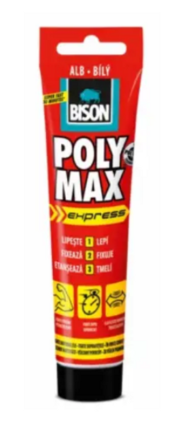 Adeziv şi etanşeizant Poly Max Original Express, 165 g, alb