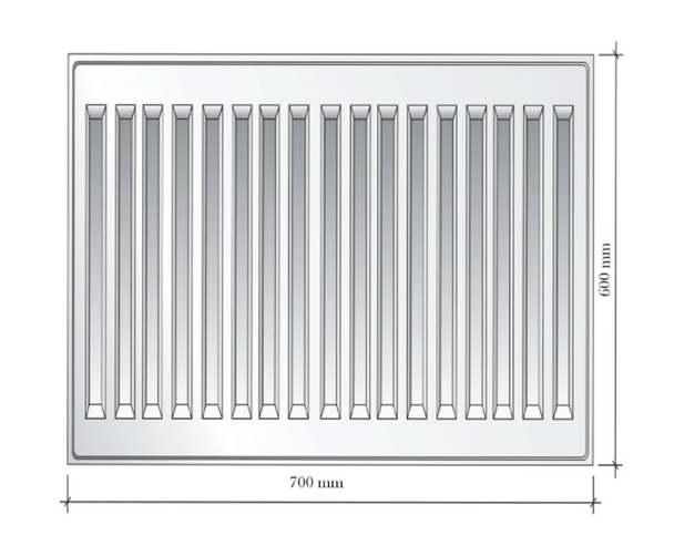 Radiator Ferroli, 600 x 700 mm