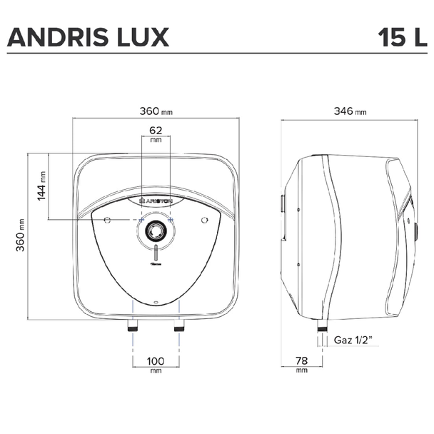 Boiler electric Andris Lux 15/5