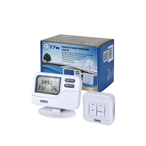 Termostat de ambient, CONTER T7W, wireless