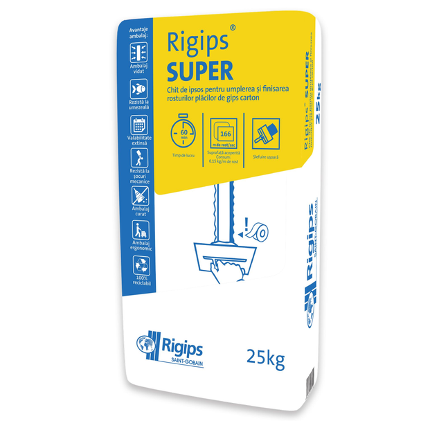 Pastă îmbinare Super Rigips, 25 kg