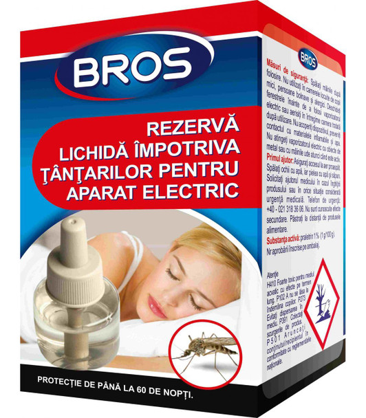 Rezervă lichidă împotriva țânțarilor, 40 ml, Bros