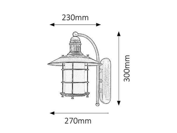 Lampă de perete Sudan, 1 x E27