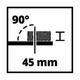 Fierăstrău circular de banc Einhell TC-TS 200, 500 W, disc Ø200xø16 mm, D 24, înălțime tăiere 45 mm