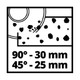 Mașină de tăiat gresie cu stand Einhell TE-TC 620 U, 900 W, tăiere maximă la 90° 30 mm, tăiere maximă la 45° 25 mm, lungime tăiere 620 mm, disc tăiere 200 mm