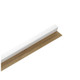 Lamelă riflaj cu suport, Linea SLIM 1, culoare alb/stejar, 2650x22x27 mm