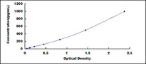 Typical Standard Curve for IL25 ELISA (Sandwich)