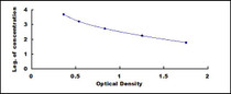 Typical Standard Curve for OB ELISA (Competitive)