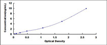 Typical Standard Curve for AhR ELISA (Sandwich)