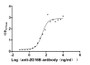 The Binding Activity of Human ZG16B with Anti-ZG16B recombinant antibody; Activity: Measured by its binding ability in a functional ELISA. Immobilized Human ZG16B at 2 ug/ml can bind Anti-ZG16B recombinant antibody, the EC50 is 24.13-46.04 ng/ml.