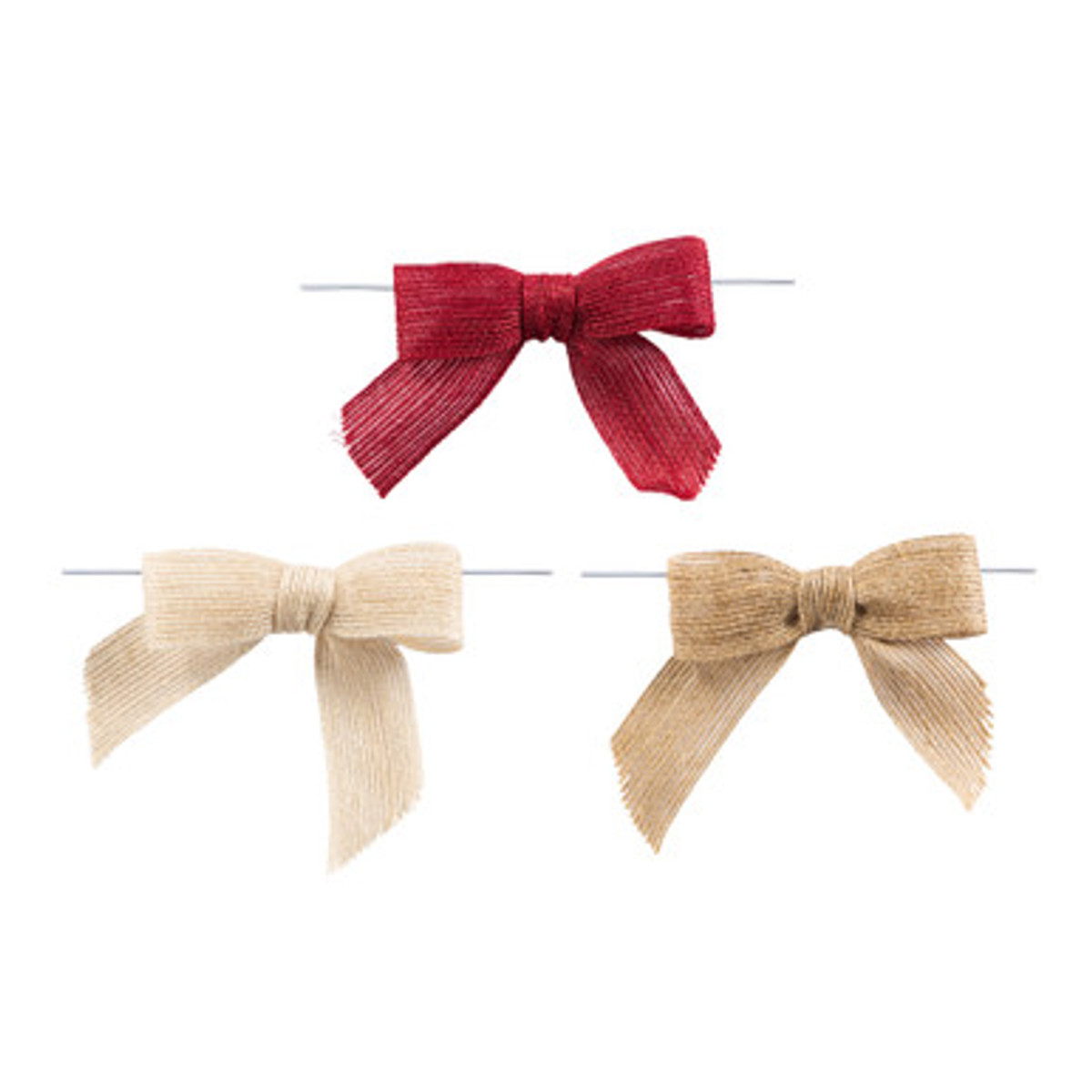Image of Jute Pre-Tied Bows Image of Jute Pre-Tied Bows