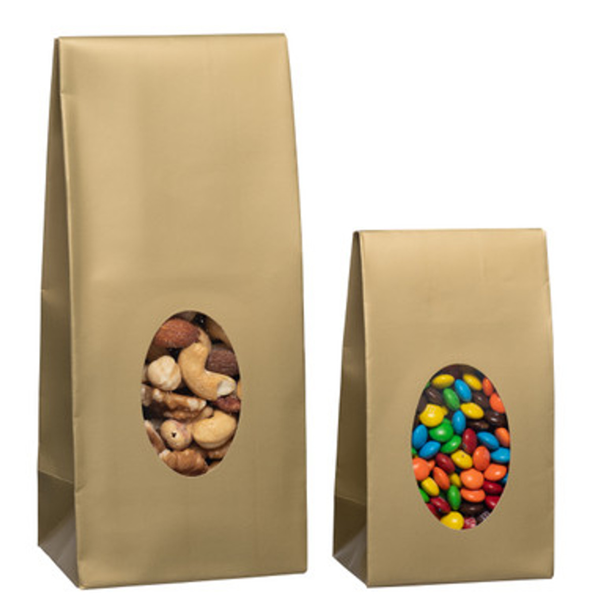 Image of Gold Stand Up Candy Bags