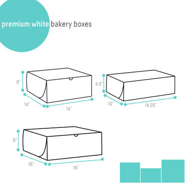 Image of Premium White Bakery Boxes