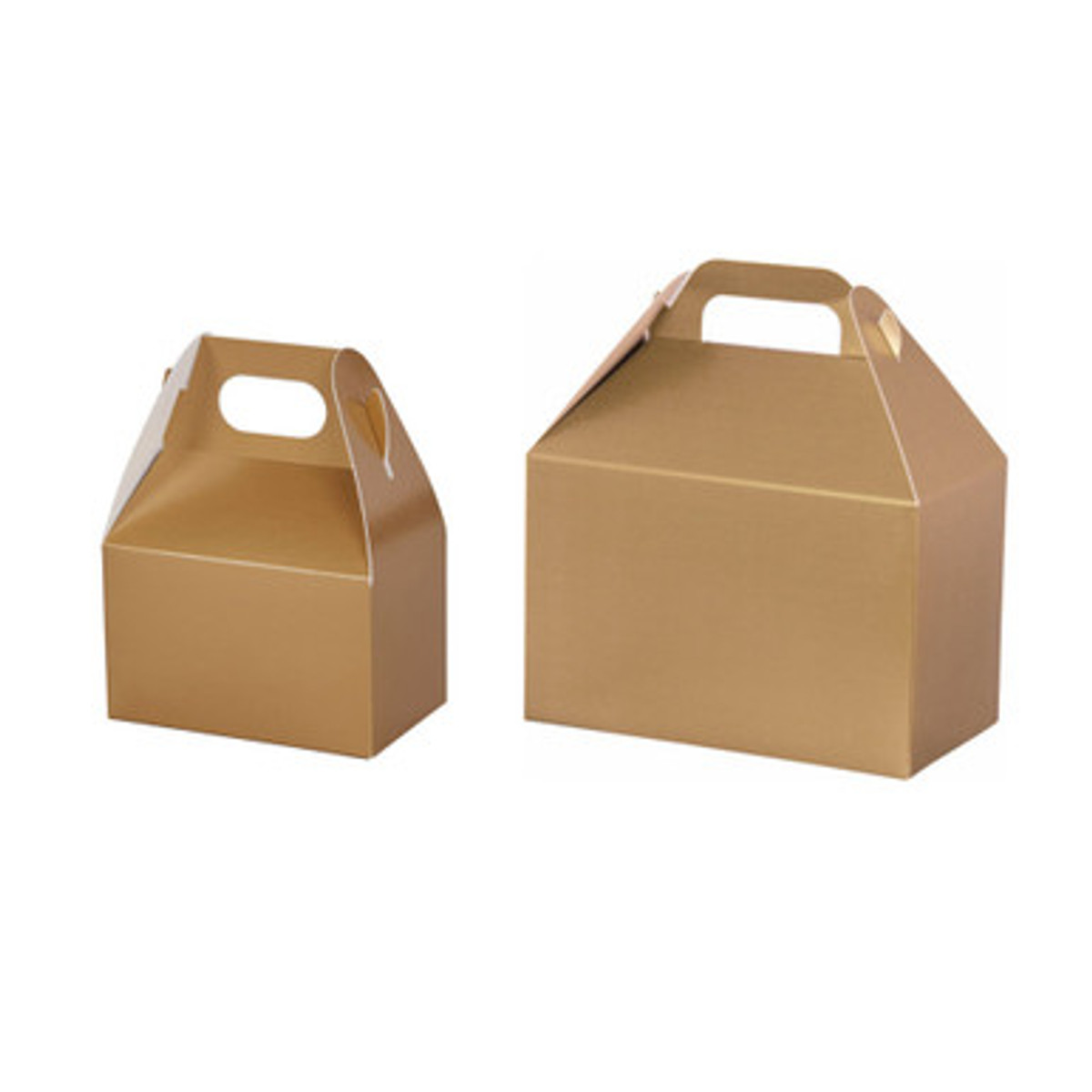 Image of Metallic Gold Gable Boxes Image of Metallic Gold Gable Boxes