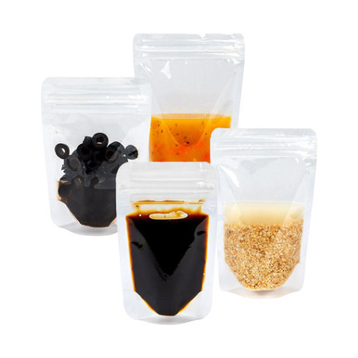 Image of Clear Freezer Stand Up Pouches