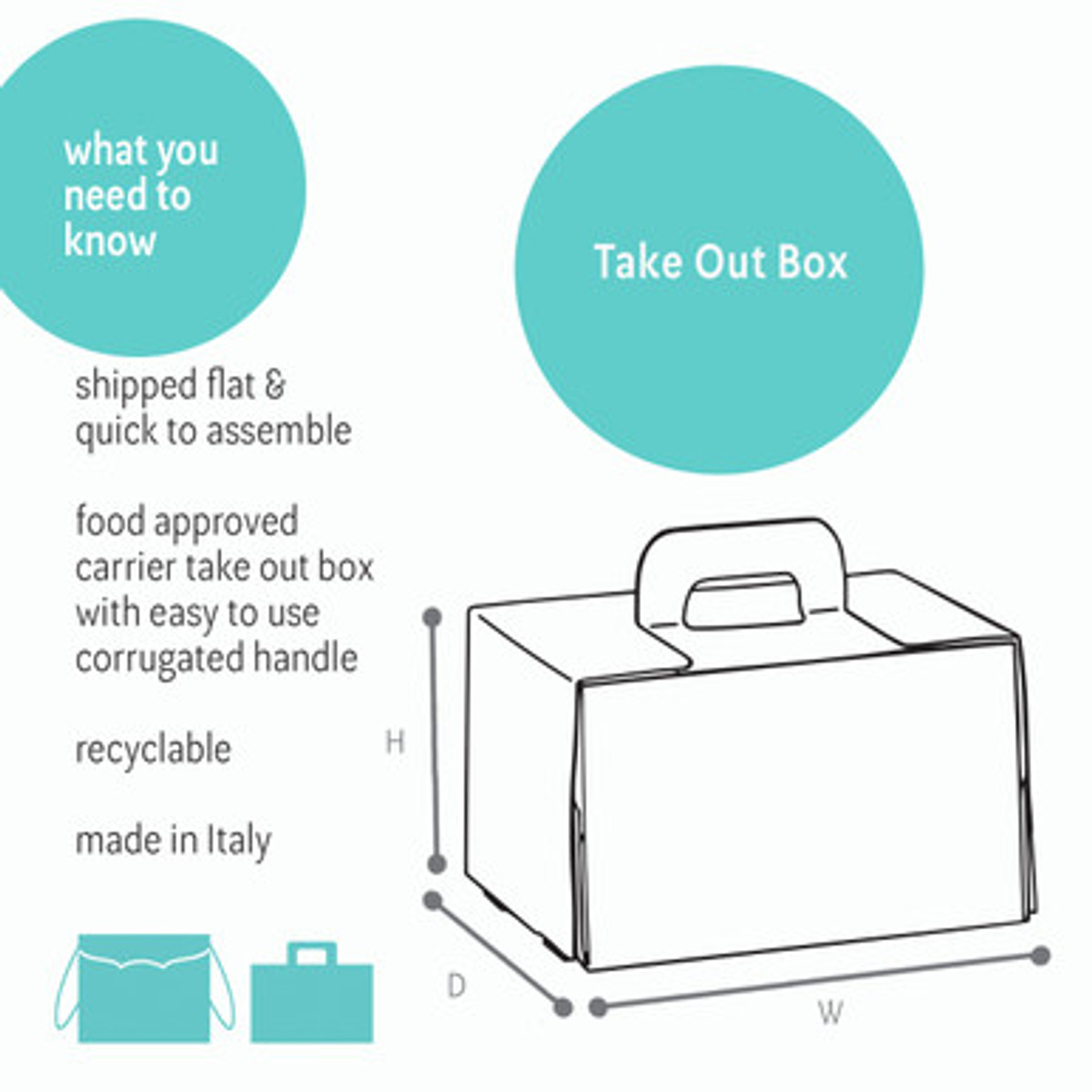 Image of Kraft Corrugate Takeout Boxes