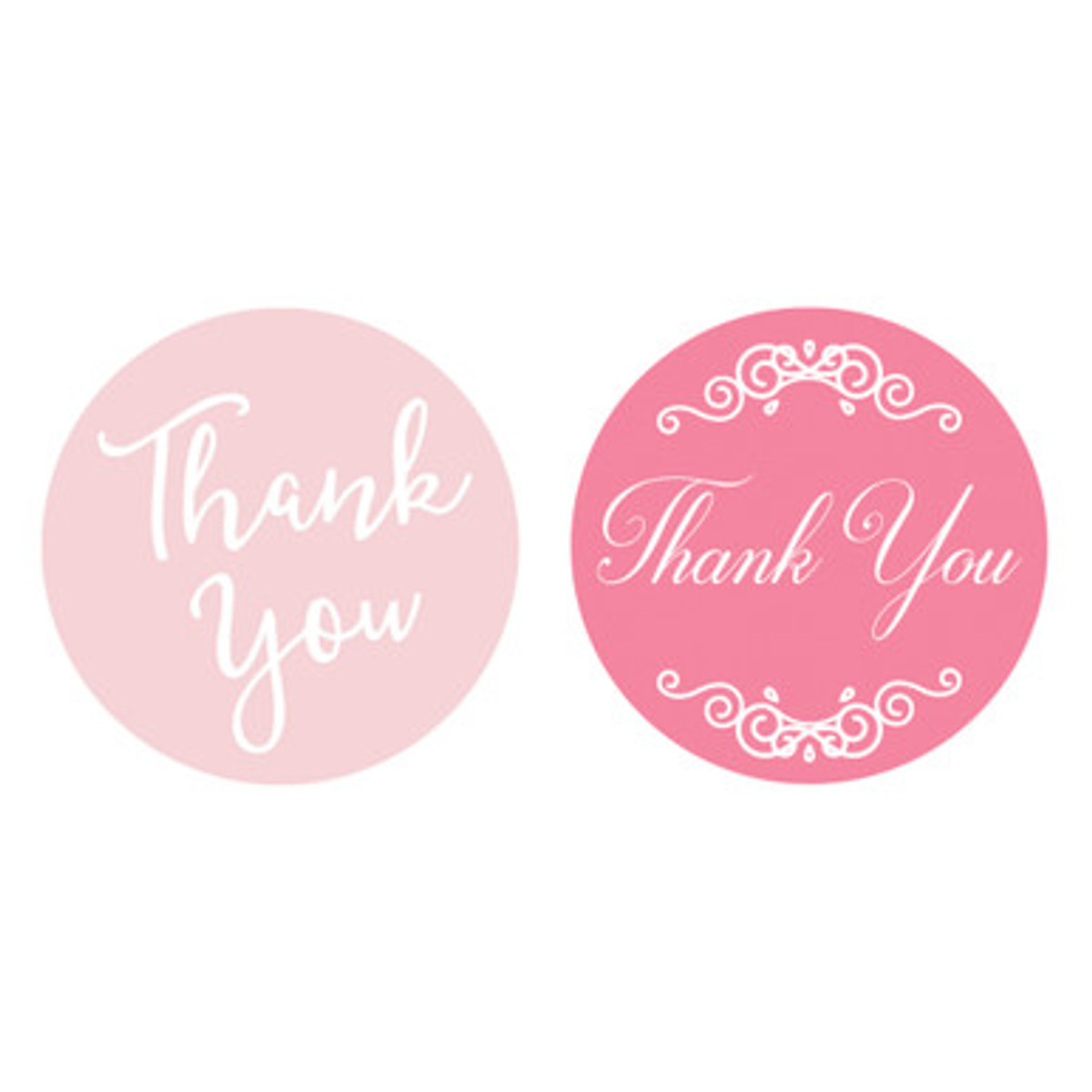 Image of Pink Thank You Stickers