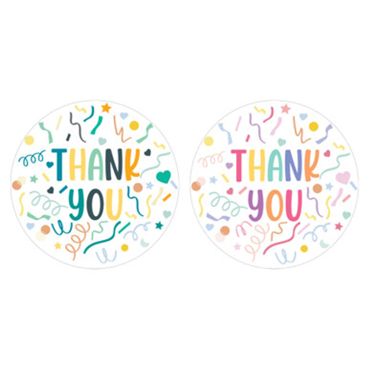 Image of Confetti Thank You Stickers