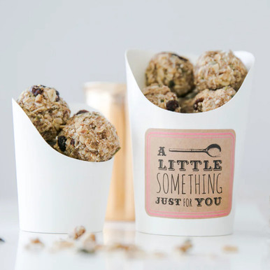 Image of White Paper Scoop Cups