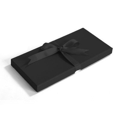 Image of Black Gift Card Box with Ribbon