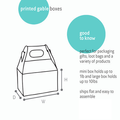 Image of Paw Print Gable Boxes