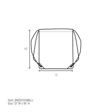 Image of Blue Polyester Drawstring Bags