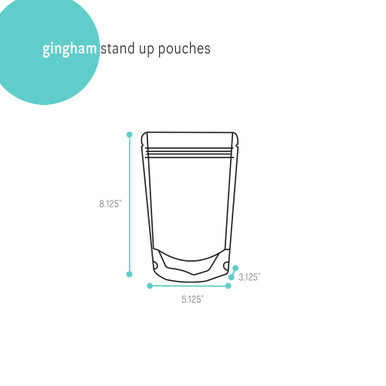 Image of Gingham Stand Up Pouches