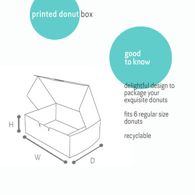 Image of Printed Donut Box