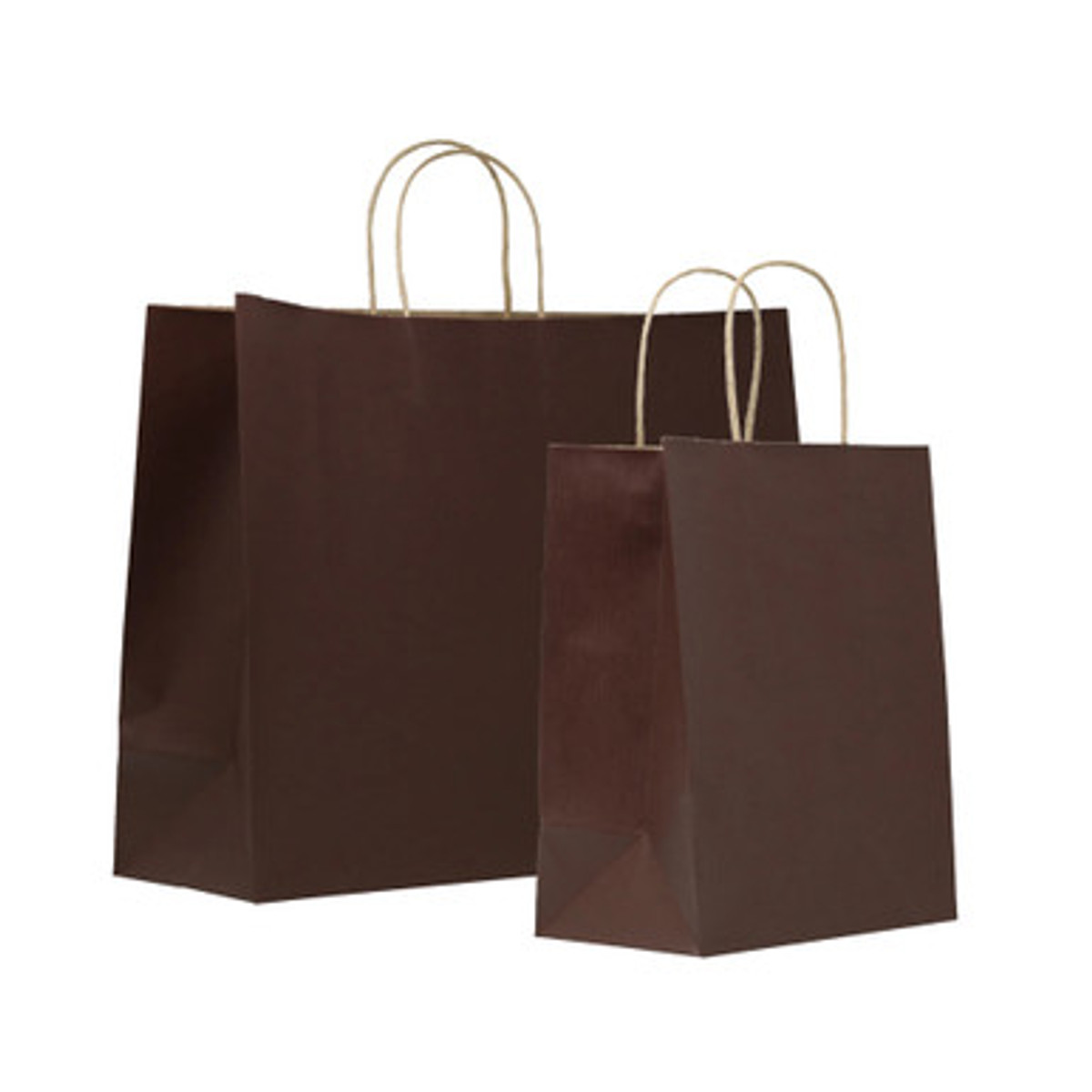 Image of Chocolate Pinstripe Paper Bags
