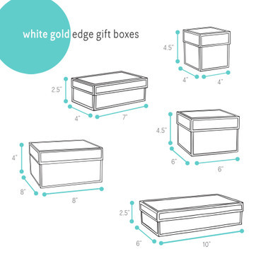 Image of White & Gold Gift Boxes