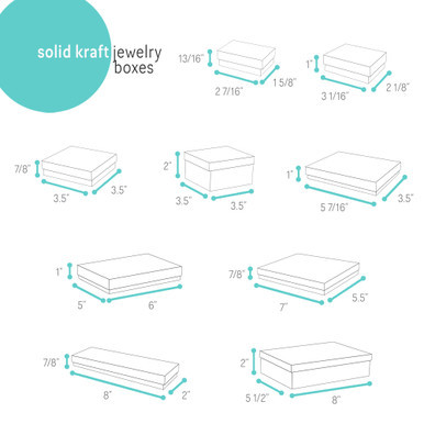 Image of Solid Kraft Jewelry Boxes