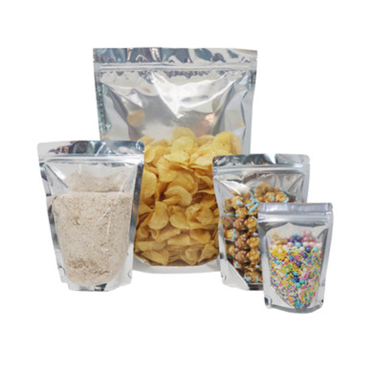 Image of Silver Stand Up Pouches