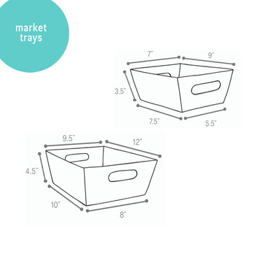 Image of Blue Market Trays