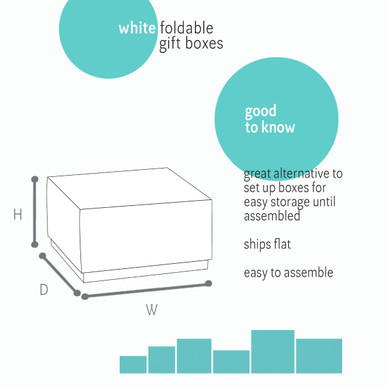 Image of White Foldable Gift Boxes