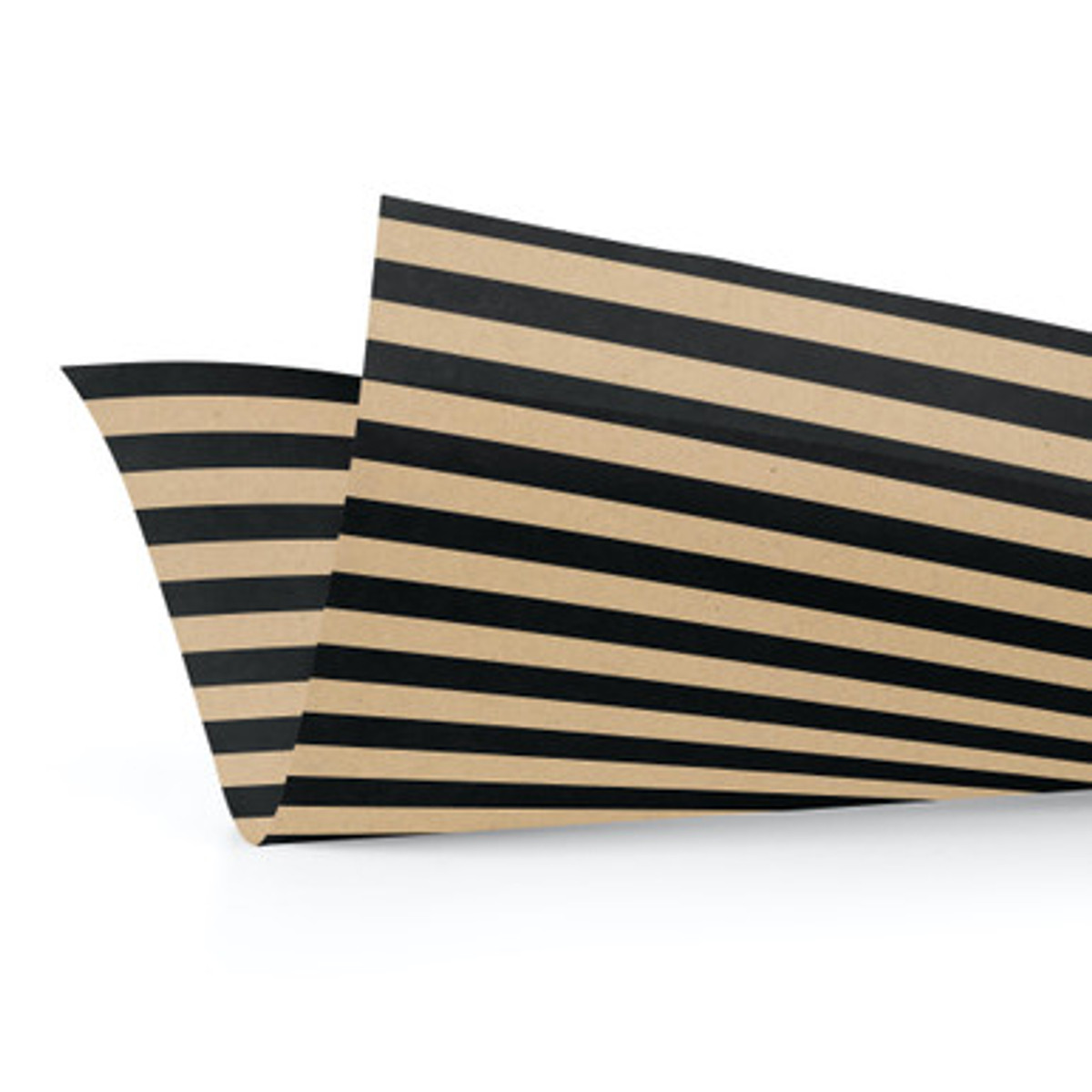 Black & Kraft Stripe