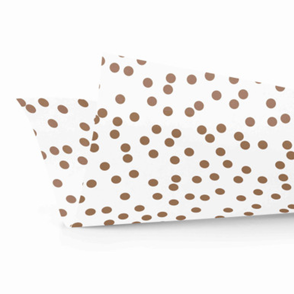 White & Rose Gold Dots