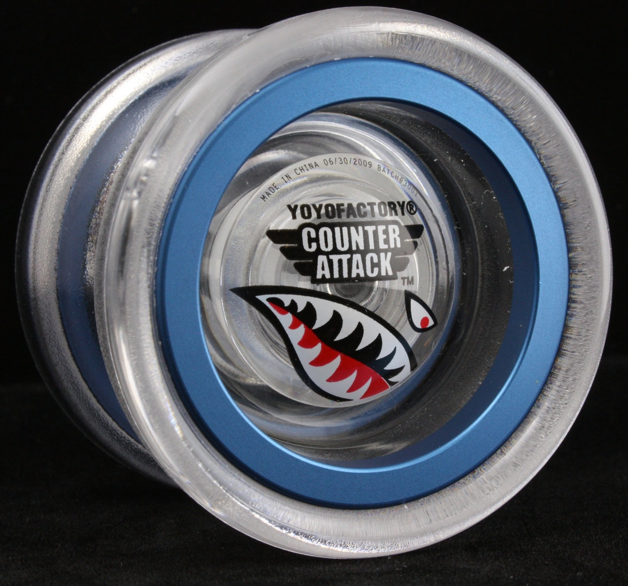 YoyoFactory Counter Attack Yo-Yo - clear/blue