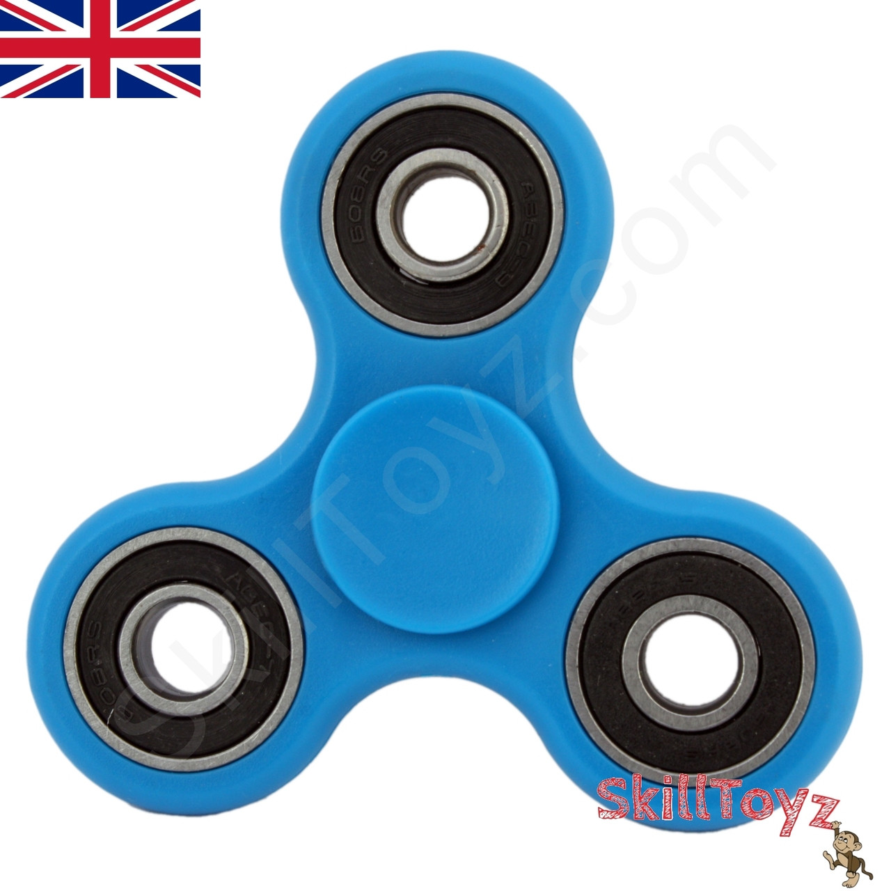 Finger Spinners blue with R188 Steel Bearing at SkillToyz.com