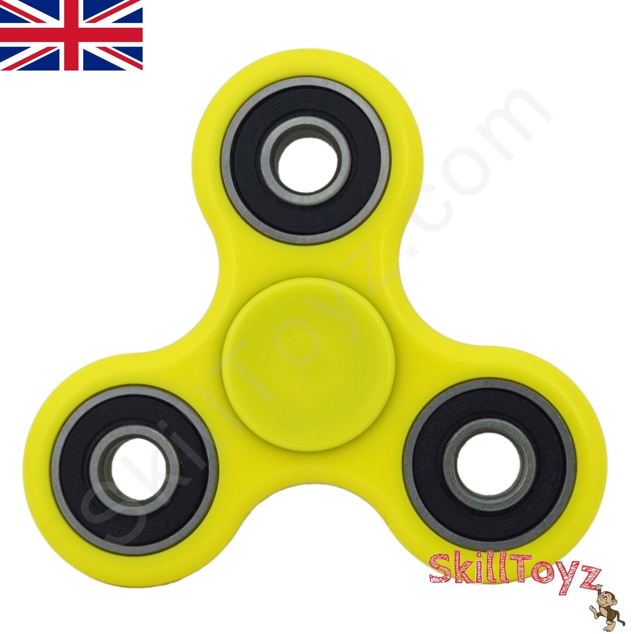 Buy Finger Spinners yellow with Ceramic 608 Bearing at SkillToyz.com